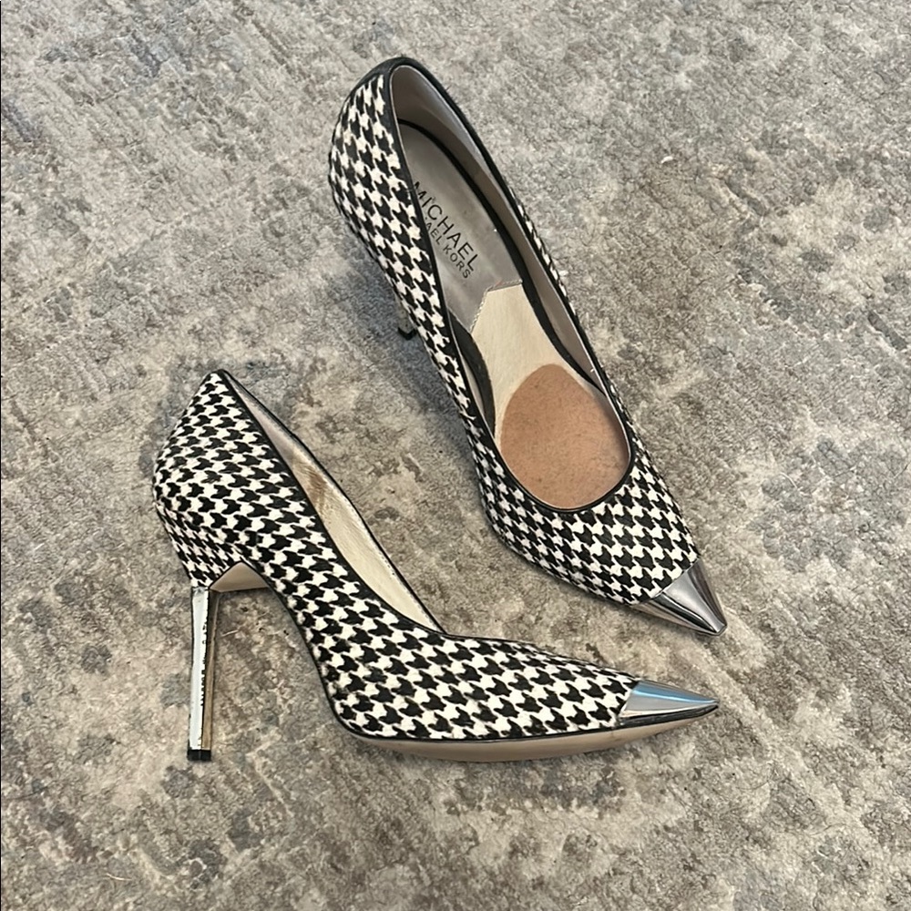 Michael Kors Black and White Stiletto Heels
